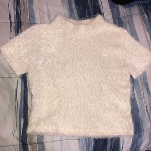 beige turtleneck blouse